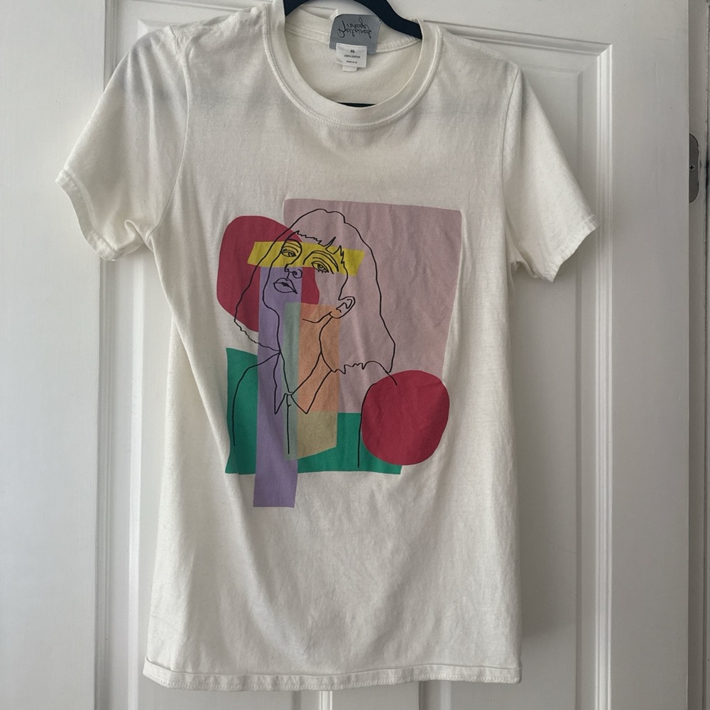 Graphic Tee with Abstract Design